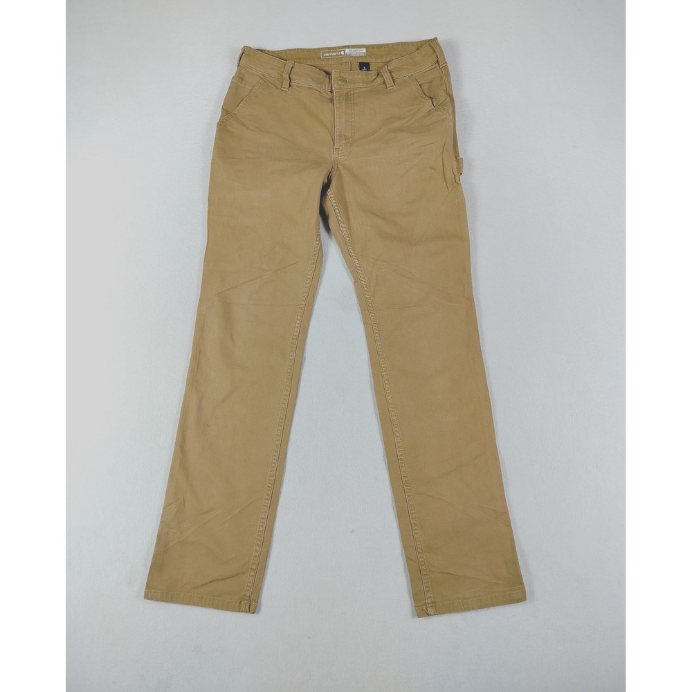 Carhartt Straight Leg Work Pants in Khaki